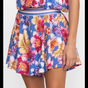 Johnny Was Floral Blue Short